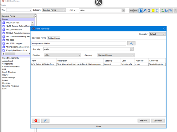 Image of Accuro Form Editor